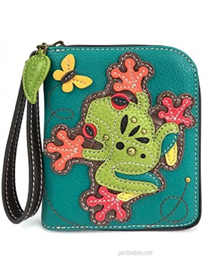 CHALA Pal Zipper Wallet Collection Frog Turquoise