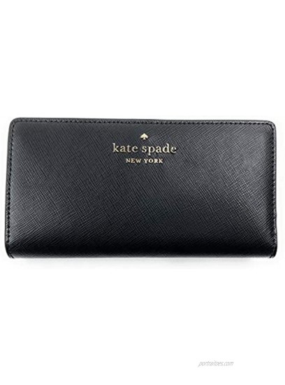 Kate Spade New York Slim Staci Saffiano Leather Bifold Wallet Black