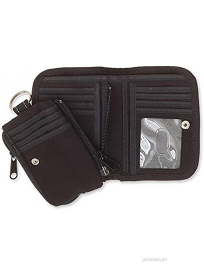 KAVU Zippy Wallet Bi Fold Zip Clutch With Removable Coin Pouch