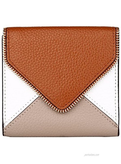 Lavemi RFID Blocking Small Compact Mini Bifold Credit Card Holder Leather Pocket Wallets for Women