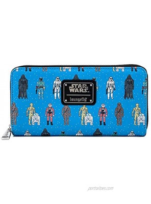 Loungefly Star Wars Action Figure Print Faux Leather Wallet