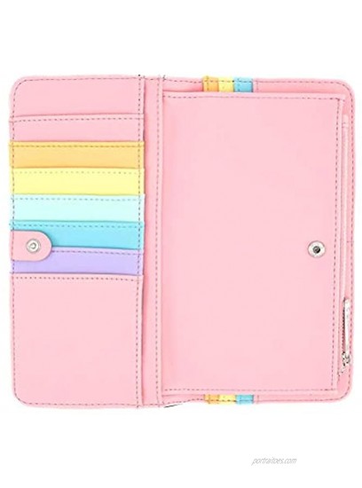 Loungefly x Disney Mickey Mouse Pastel Rainbow Flap Wallet