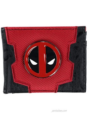 Marvel Deadpool Bi-Fold Boxed Wallet Red & Black One Size