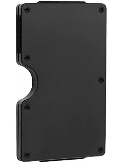 Slim Wallet for Men RFID Blocking Aluminum Wallet Carbon Fiber Card Case Metal Wallet Minimalist Front Pocket Card Holder Gift
