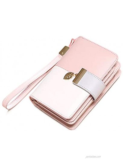Womens Short Wallet Small Lady Purse Bifold RFID Blocking Leather Zipper Wallet Vintage Card Holder Elegant Clutch Wallet