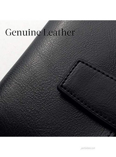 Women's Small Leather RFID Blocking Compact Bifold Zipper Pocket Wallet Card Case Purse with id Window