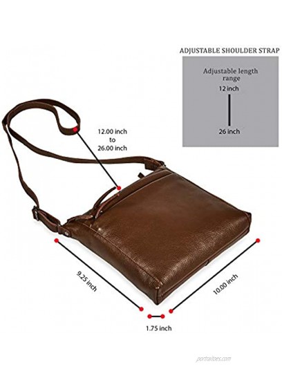 COCHOA Small Soft Pebbled Real Leather Women Crossbody Handbags & Purses Triple Zip Premium Sling Crossover Shoulder Bag