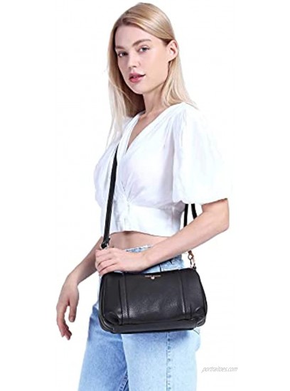 Crossbody Bag for Women Purses and Handbags Vegan Leather Shoulder Bag with Multi Pockets and Removable Straps