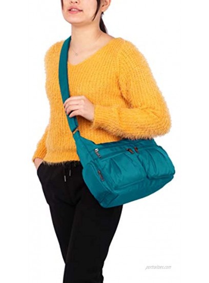 Crossbody Purses for Women RFID Shoulder Handbags Waterproof Nylon Travel Bag Pocketbooks
