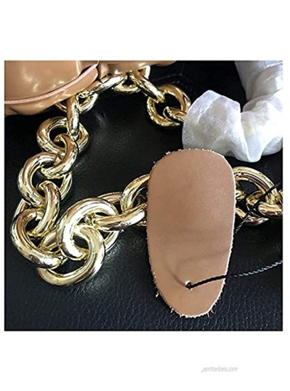 EvaLuLu Woven Chain Bag Genuine Leather Women Shoudler Bag