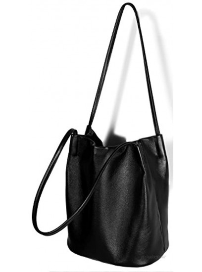 Iswee Genuine Leather Totes Shoulder Bag Fashion Handbags and Purses for Women and Ladies
