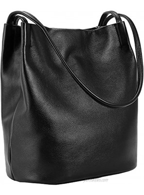 Iswee Genuine Leather Totes Shoulder Bag Fashion Handbags and Purses for Women and Ladies