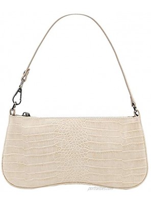 JW PEI 90s Shoulder Bag for Women Vegan Leather Crocodile Purse Classic Clutch Handbag