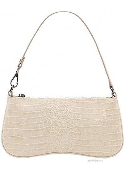 JW PEI 90s Shoulder Bag for Women Vegan Leather Crocodile Purse Classic Clutch Handbag