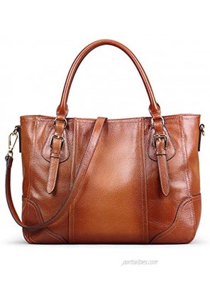 Kattee Women's Leather Purses and Handbags Top Handle Satchel Shoulder Bag Designer Tote