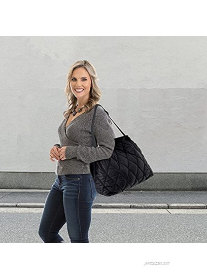 Lightweight Shoulder bag for Women Fits anywhere Soft Quilted Padding Tote Bag Purse Big Capacity lightweight and durable