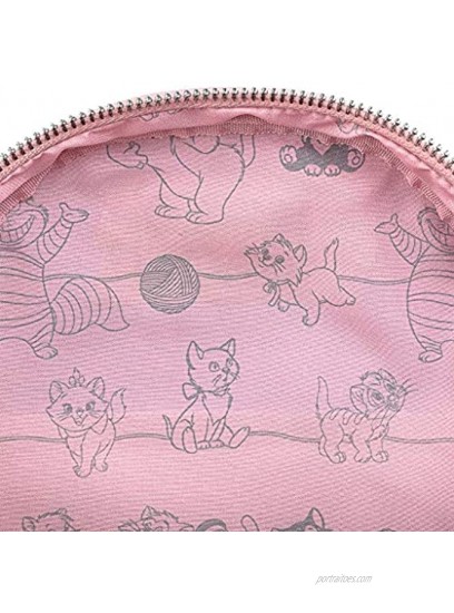 Loungefly Disney Cats Faux Leather Womens Double Strap Shoulder Bag Purse