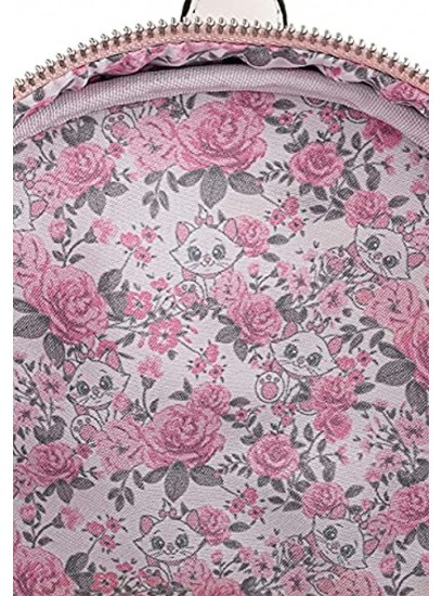 Loungefly Disney Marie Floral Footsy Womens Double Strap Shoulder Bag Purse