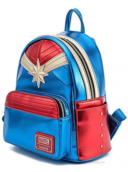 Loungefly Marvel Captain Marvel Classic Cosplay Womens Double Strap Shoulder Bag Purse
