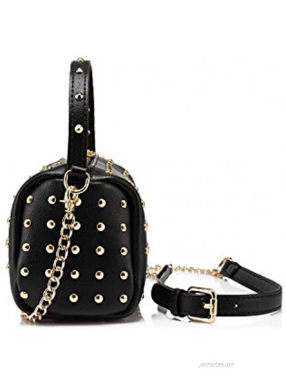 Shoulder Bag Small Side Purse Mini Clutch with Bling Rivets