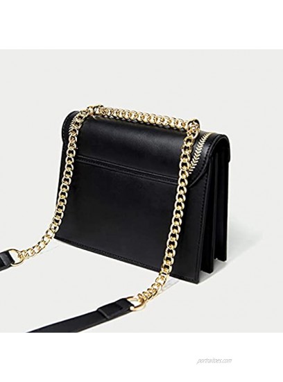 Small Crossbody Bag for Women Clutch Handbag Shoulder Bag with Metal Chain Strap