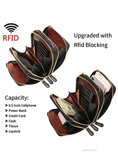 Small Crossbody Bag RFID Cellphone Wallet Purse Shoulder Bag Ladies Handbag Purse with 2 Straps