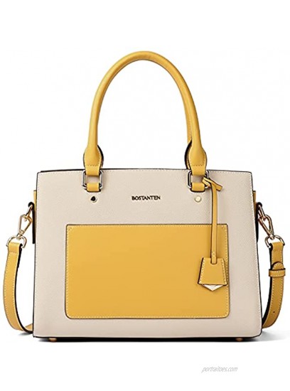 BOSTANTEN Handbags for Women Leather Fashion Tote Purses Designer Top Handle Satchel Crossbody Bags
