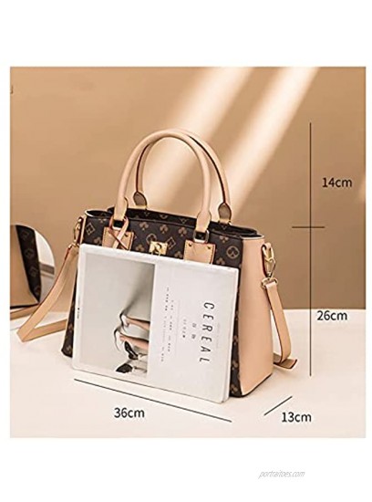 Handbags for Women WOQED Tote Satchel Top Handle Leather Shoulder Purse Crossbody Fashionable Bags for Work
