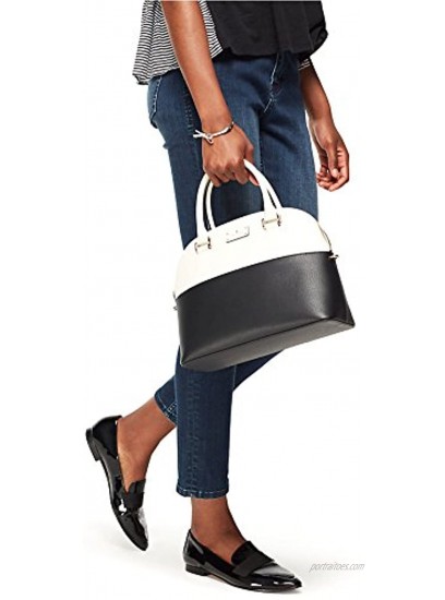 Kate Spade Grove Street Carli Leather Crossbody Bag Purse Satchel Shoulder Bag Black Cement