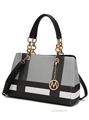 MKF Crossbody Satchel Tote Handbag for Women Shoulder Bag Strap – PU Leather Pocketbook – Top Handle Woman Purse