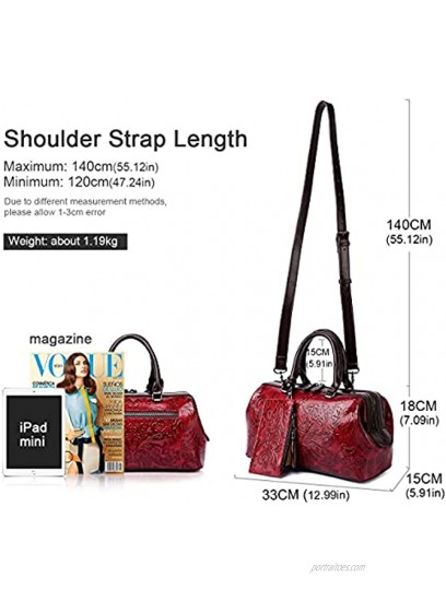 Satchel Handbags and Purses for Women Embossed Top Handle Shoulder Bags 8340