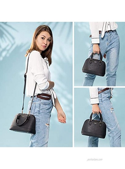 Small Crossbody Bags for Women Classic Double Zip Top Handle Dome Satchel Bag Shoulder Purse