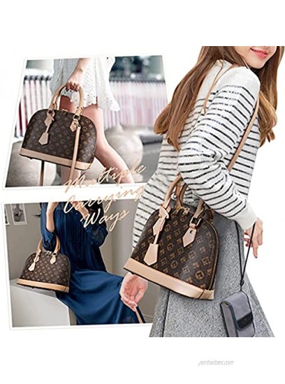 Tote Bags for Women Fashion Designer Dome Handbag Leather Satchel Purse Shell Crossbody Pochette with Top Handle
