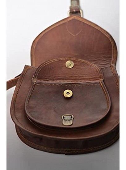 Urban Dezire Women's Leather Vintage Messenger Cross Body Bag