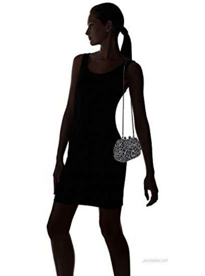 Crystal Clutch for Women Rhinestone Evening Bag black
