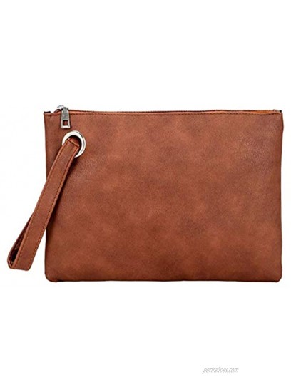 Hycurey Oversized Clutch Bag Purse and Handbag Womens Large PU Leather Evening Wristlet Handbags