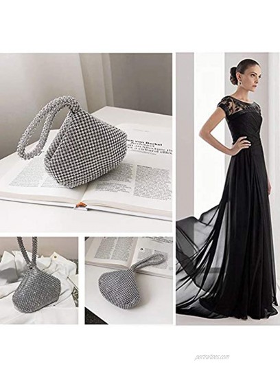 Jian Ya Na Fashion Women Bridesmaid Lady Girl Bride Evening Clutch Bag for Prom Cocktail Party Wedding Engagement