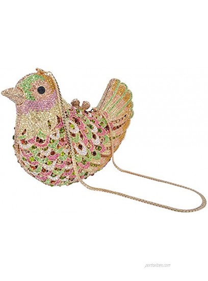 Luxury Crystal Clutch Bird Evening Bag