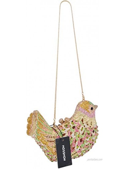 Luxury Crystal Clutch Bird Evening Bag