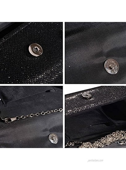 Outrip Women's Evening Bag Clutch Purse Glitter Party Wedding Handbag with Chain