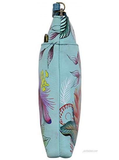 Anuschka Women’s Genuine Leather Three-In-One Clutch Hand Painted Exterior