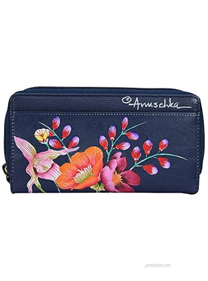 Anuschka Women's Genuine Leather Women's Organizer Clutch Wallet