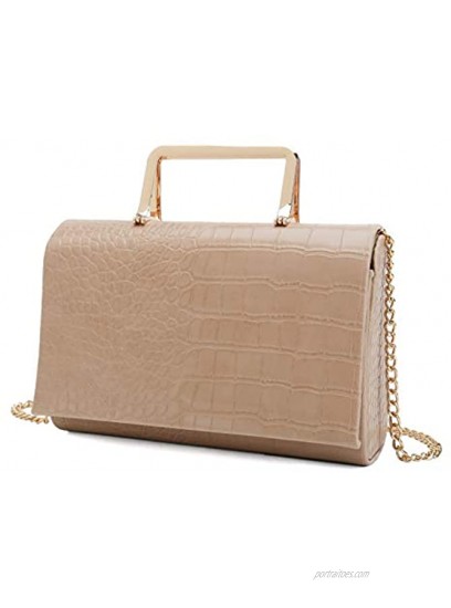 Charming Tailor Small Crocodile Print Clutch Bag PU Alligator Handbag Women’s Clutch Purse