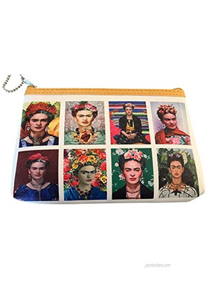 Frida Kahlo 2 Pack Zippered Accessory Cosmetic Bag Set Beautiful Iconic Images