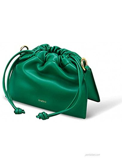 SINBONO Drawstring Handbags for Women Classic Purses with Vegan Leather