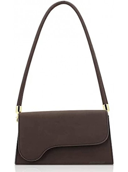 TANOSII Retro Classic Clutch Purse Women Shoulder Handbag With Removable Straps Crossbody Bag
