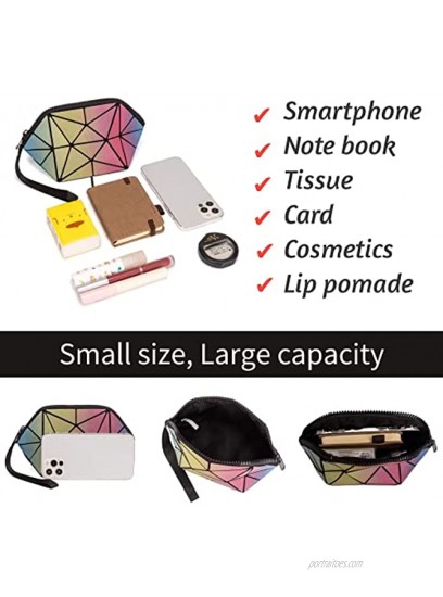 Women Handbags Geometric Luminous Crossbody Bag Holographic Backpack Purses Tote bag Wallet