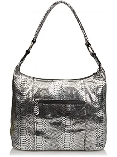 Ainifeel Women's Genuine Leather Designer Silver Everyday Purse And Handbags Hobo Bags