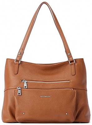 BOSTANTEN Women Handbags Leather Designer Tote Purses Soft Hobo Bags Work Top Handle Shoulder Bags