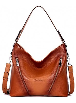 BOSTANTEN Women Leather Handbag Designer Large Hobo Purses Shoulder Bags